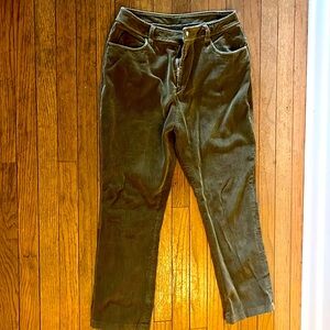 Jane Hutton Vintage 1970s olive courdary pants
